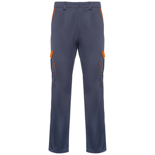 Pantalon de travail personnalisé multipoches Trooper Roly Plomb et Orange